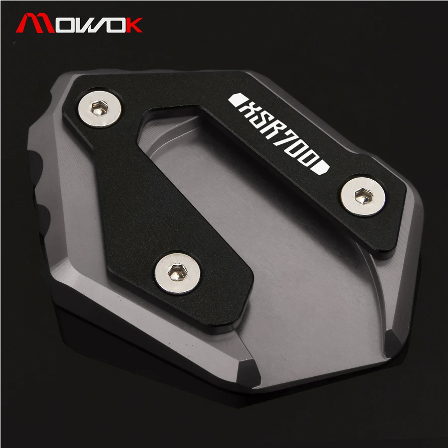 

logo XSR 700 Aluminum Side Stand Kickstand Extension Enlarger Plate For YAMAHA XSR700 2015 2016 2017 2018
