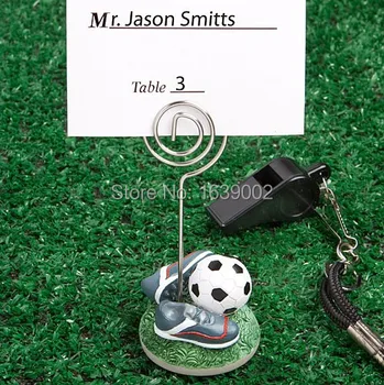 

24pcs Cute Football Sport Shoe Place Card Holders Soccer Themed Favors Wedding Gift free shipping