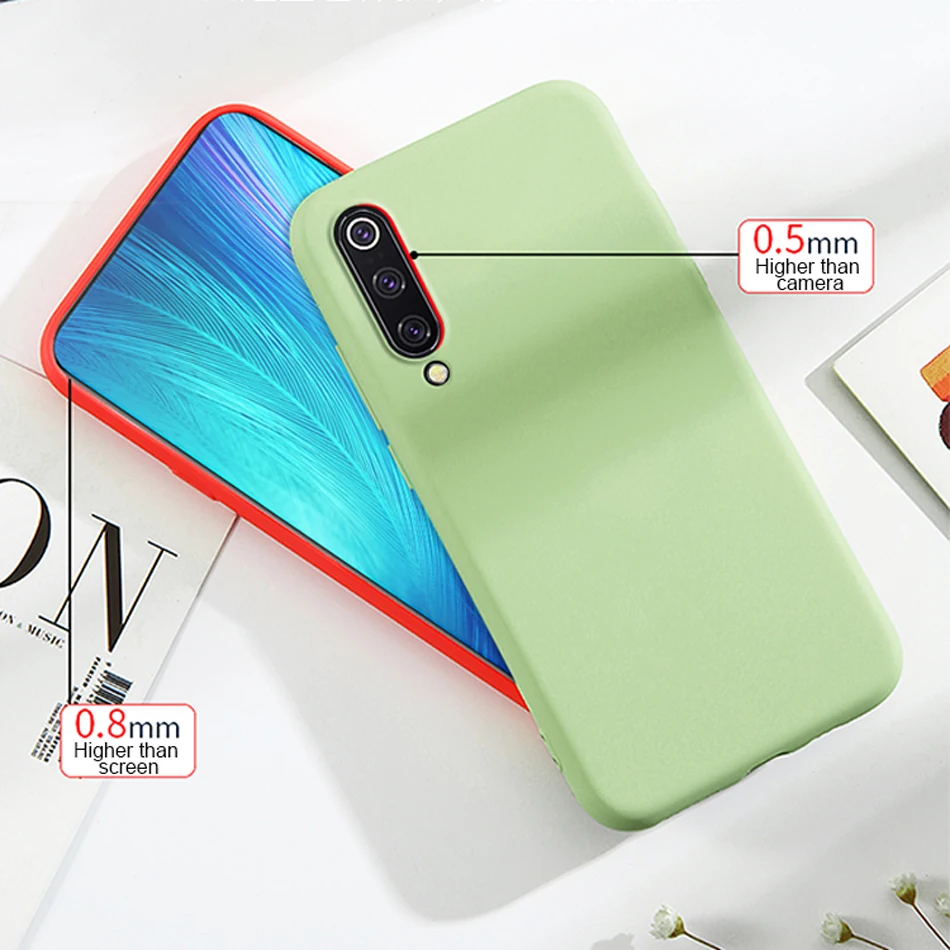 Оригинальные чехлы для телефонов Xiaomi Mi 9 из жидкого силикона чехол SE защитный Mi9