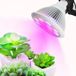 Светодиодный лампы лампа для растений полный спектр 24 Вт Fitolamp гидропоники Фито для выращивания цветов, овощей рассады Крытый парниковых
