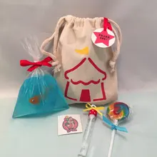 Пользовательские Карнавал на день рождения чупс пакеты Baby Shower Goodie пользу мусульманских мешки Крещение Свадьба похмелье комплект