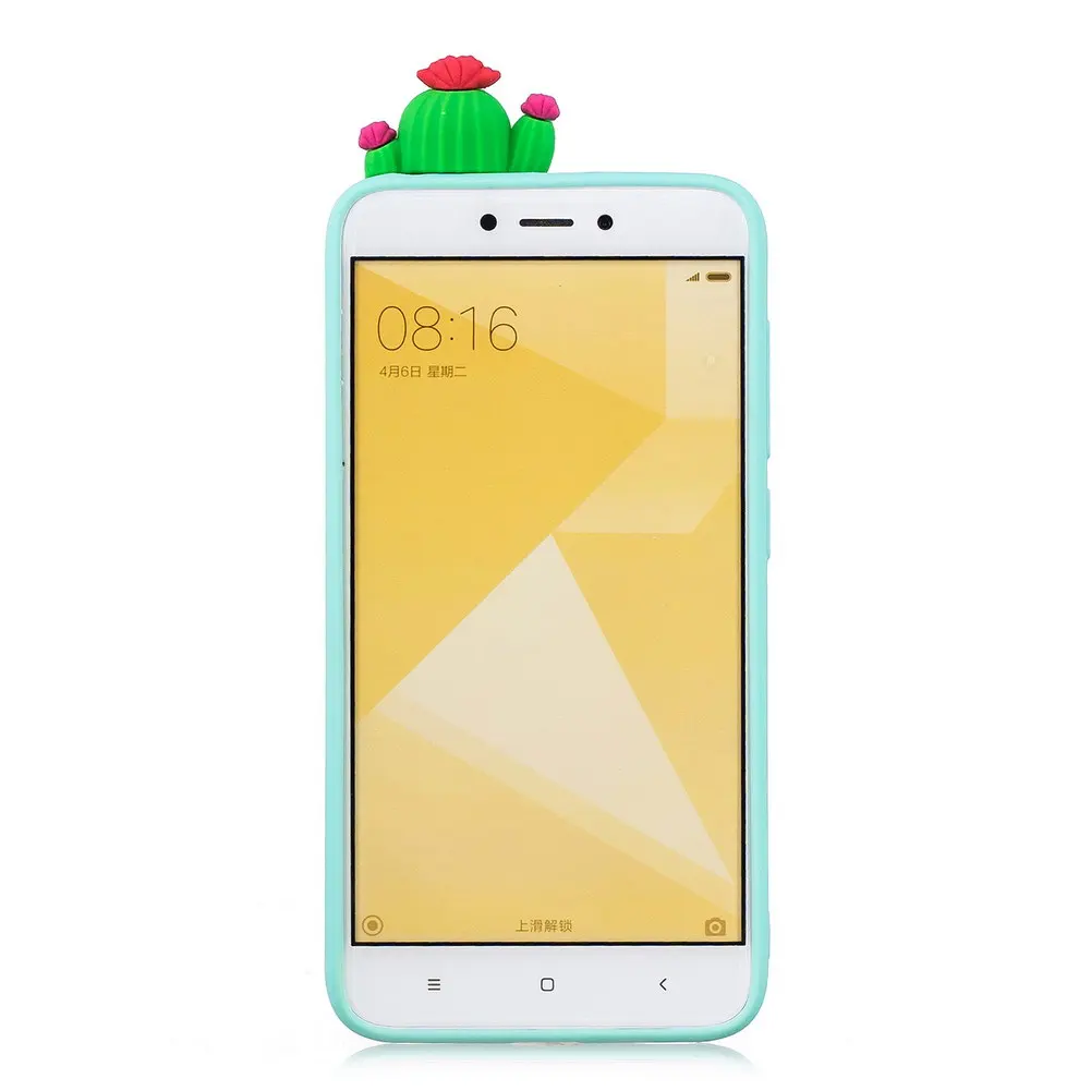 Силиконовый чехол для Xiaomi redmi 4x мягкий из ТПУ с 3D рисунком единорога медведя