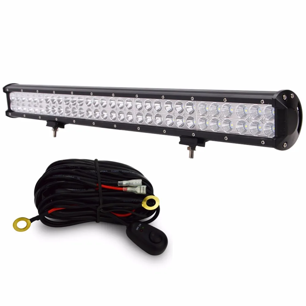 Safego 28'' 180w led bar offroad + wires truck 4X4 ATV driving led