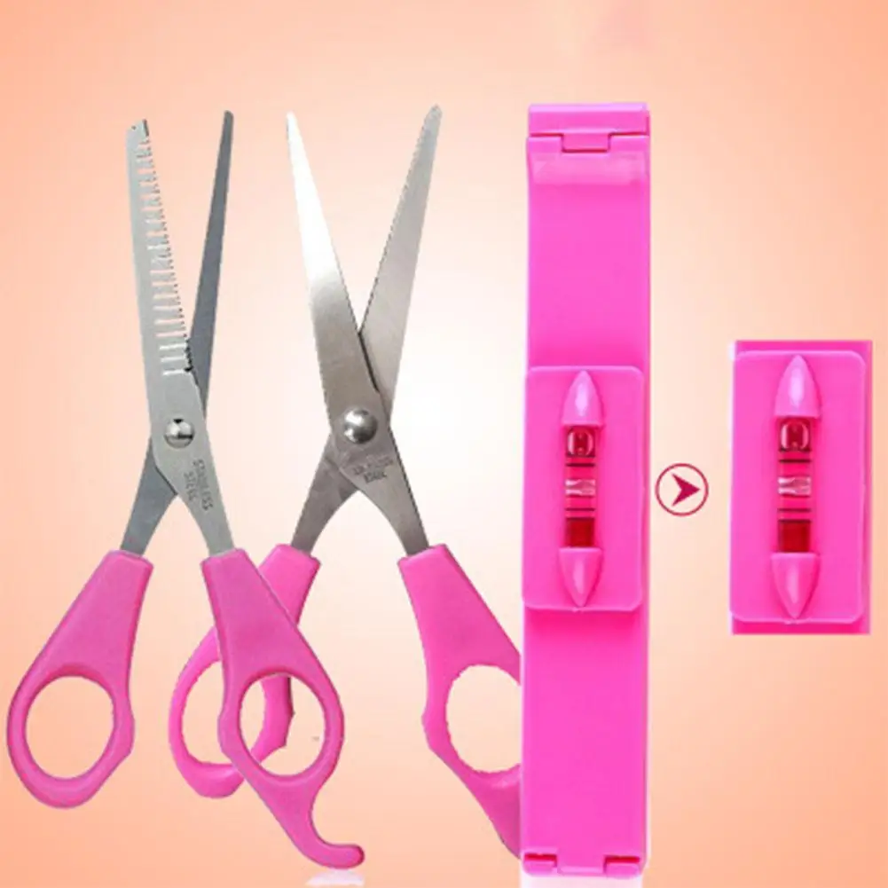 

BellyLady 3Pcs/set Professional DIY Forehead Hairdressing Scissors Set Bangs Cutting Pruning Scissors Clipper Fringe Cut