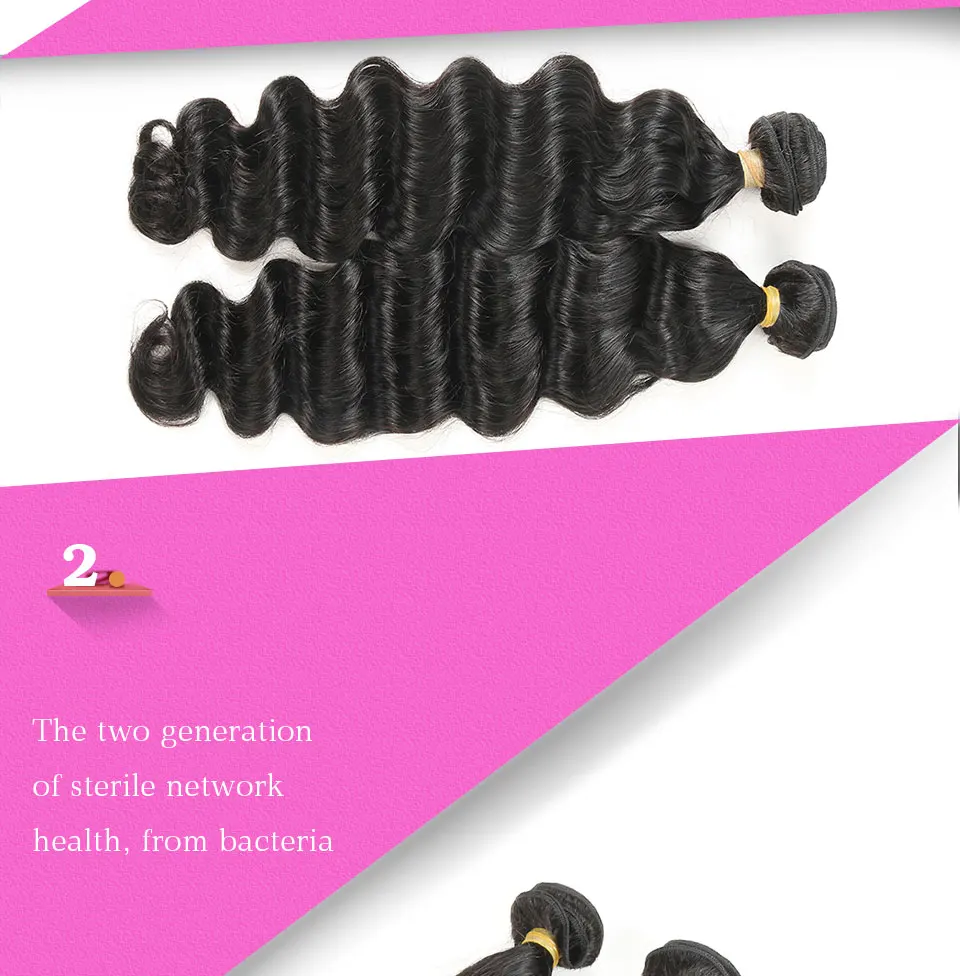 Hair Villa Brazilian Loose Deep Wave Virgin Hair 1 Bundle Virgin Human Hair Extensions for Salon Low Ratio Longest Hair PCT15% (23)