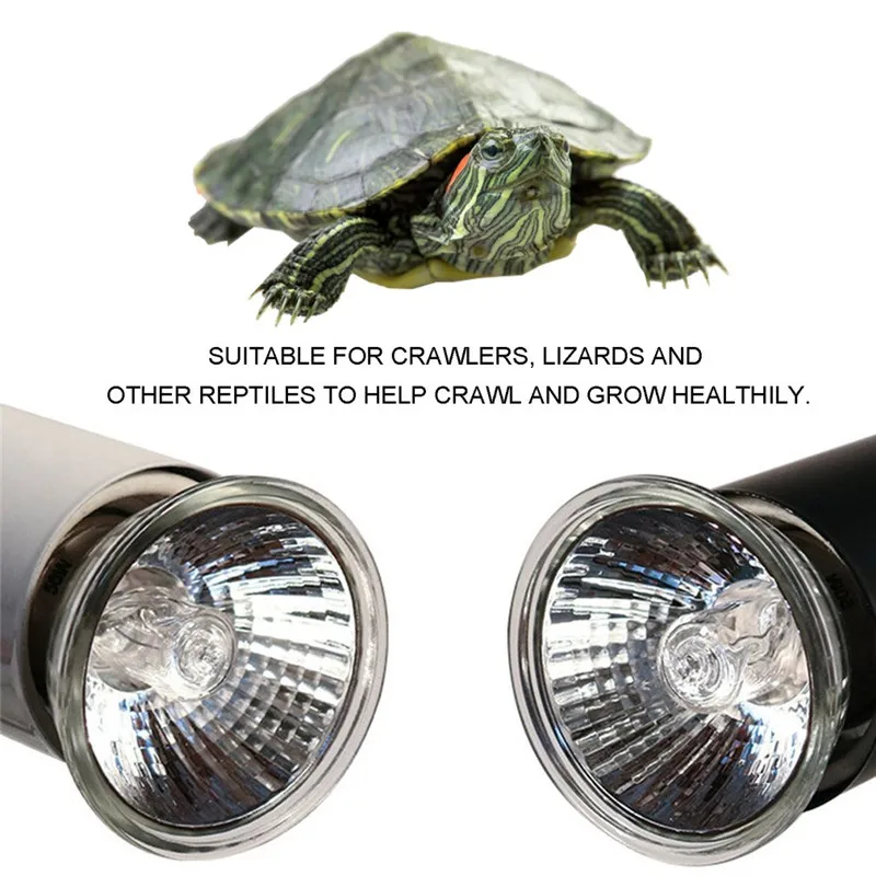

Reptile Basking Spot Climb Pet Lamp Full Spectrum UVA UVB Turtle Tuff Splashproof Halogen Lamp Tortoise Heating Sun Lamp
