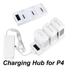 3 IN 1 Battery Charger Parallel Charging Hub Charging Board With Digital Display for DJI Phantom 4 Pro Advanced 4A 4P Drone Part