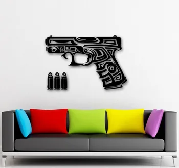 

Wall Stickers Vinyl Decal Gun Chucks Firearms War Military