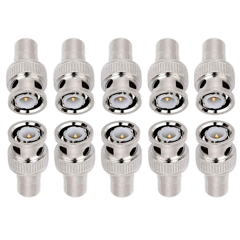 

10pcs BNC Male to RCA Female Coax Cable Connector Adapter Coupler for Camera Wholesales