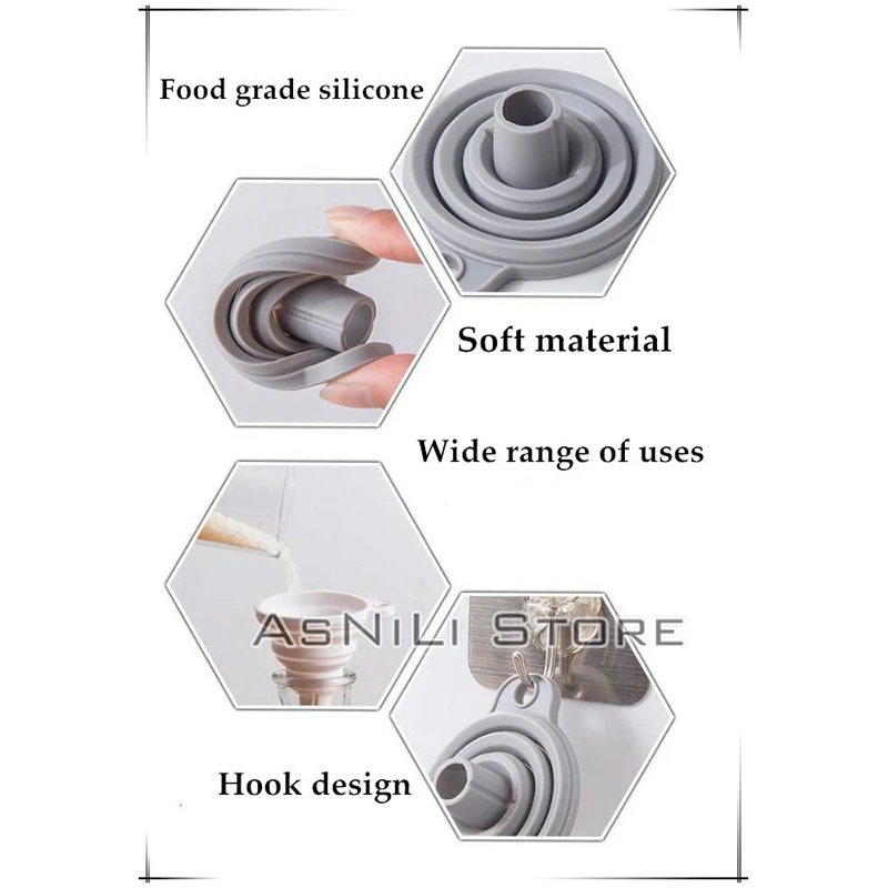 

New diamond Embroidery Accessories Tool Convenient Foldable Silicone Funnel Diy Diamond Painting Tools Diamond Mosaic Tools