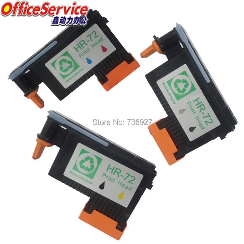 1X GY & PB переработанная печатающая головка для HP 72 принтера Designjet 2300 T620 T770 T790