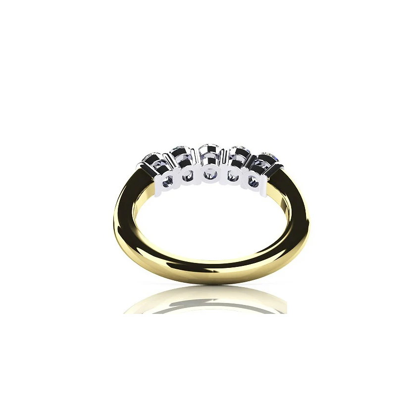 AINOUSHI, роскошное кольцо для женщин, Твердое Серебро 925 пробы, желтое золото, цвет Sona, имитированное обручальное кольцо на палец