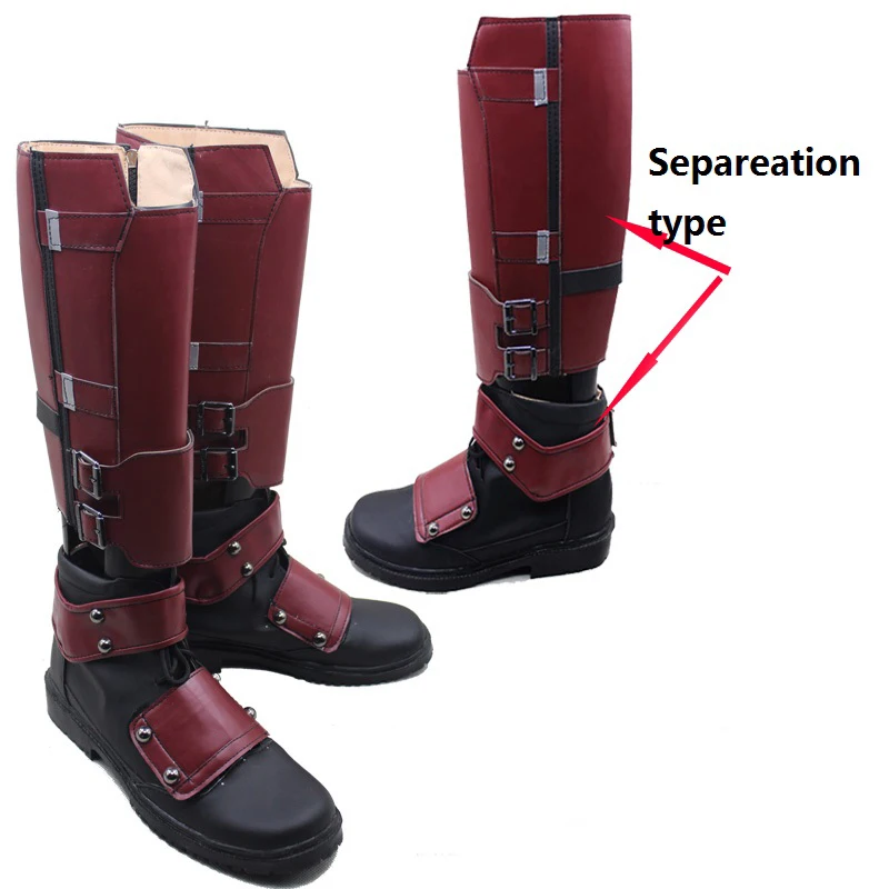 New Arrival Cool X-men Deadpool Cosplay Shoes Boots Customized Separable Qualit#