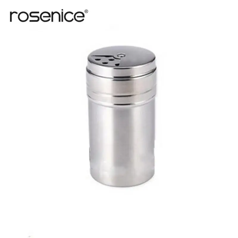 

1Pcs Stainless Steel Dredge Salt / Sugar / Spice / Pepper Shaker Seasoning Cans with Rotating Cover