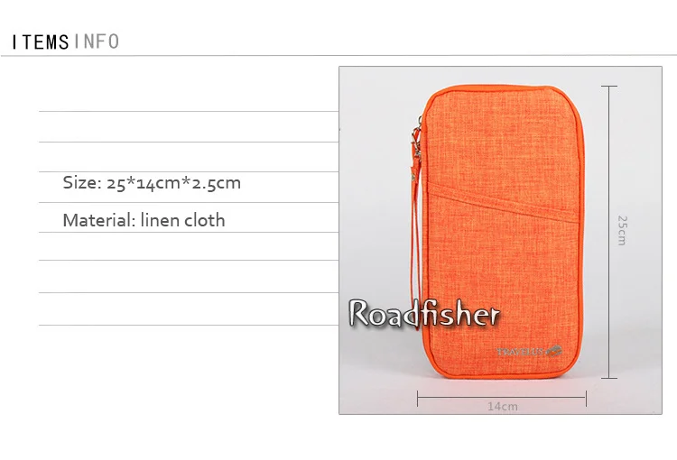 Passport storage bag pocket 2
