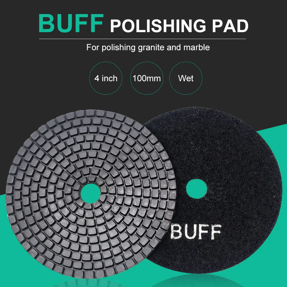 Free shipping DC-BAWS02 wet black buff polishing pad 4 inch 100mm for polishing granite and marble kd101n9 40na a4 kd101n9 40na j4 10 1 inch 40 pin 1280x800 lcd interface screen display screen free shipping