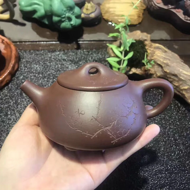 Famous pure hand handmade purple clay teapot original mine purple mud