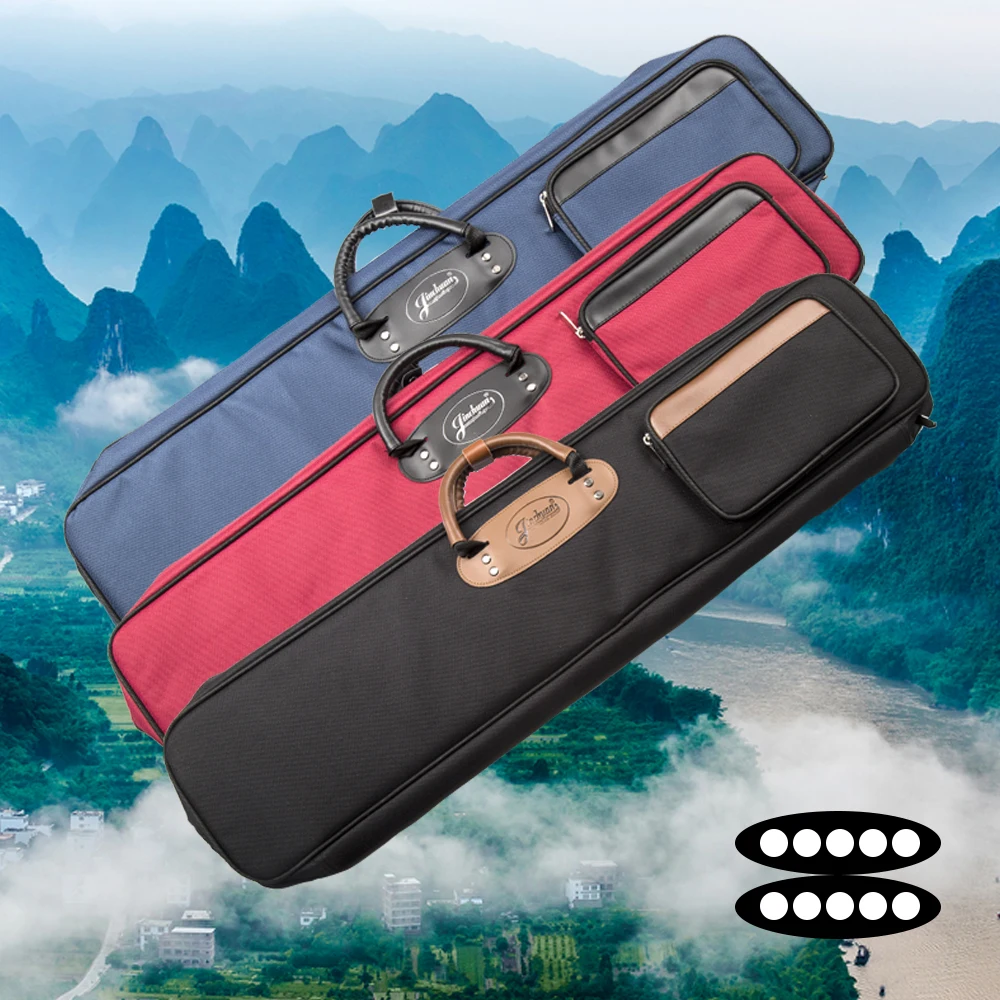 

Billiard Pool Cue Case 10 Holes Oxford Cloth 3 Colors Option High Capacity Portable Carrying Case 1/2 Kit Billiards Accessories