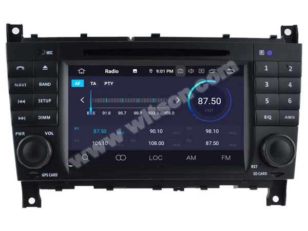" Android 9,0 OS автомобильный DVD Мультимедиа Навигация gps радио для Mercedes-Benz g-класс W463 2006-2008& clk-класс W209 2005-2006