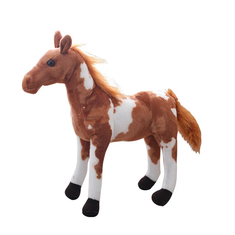 Simulation Horse Soft Stuffed Short Plush Doll Pillow Cushion Cute