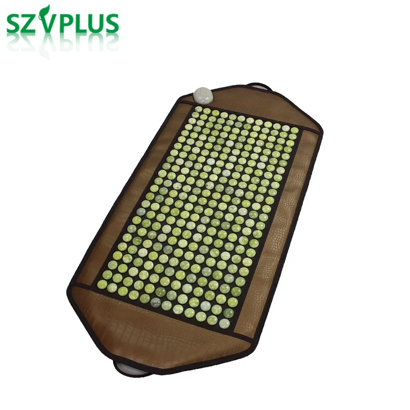 

92*45CM Natural Real Jade tourmaline Mat Cushion Therapy Korea Far Infrared Heating Mattress Relief Back Pain Gift for Parents