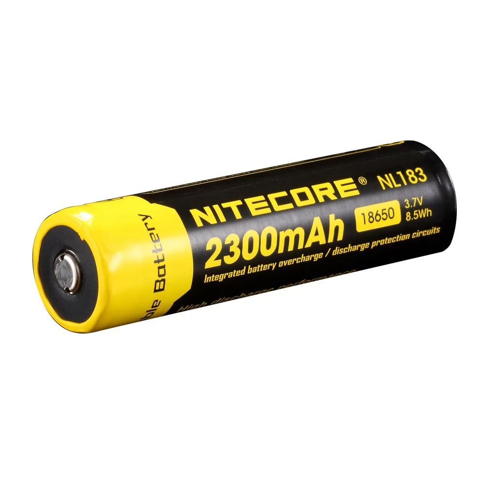 Оригинальное зарядное устройство Nitecore 18650 NL183 2300 мА/ч, 3,7 v 8.5Wh защищенный выключатель питания высокая производительность разряда литий-ионный Перезаряжаемые тесто