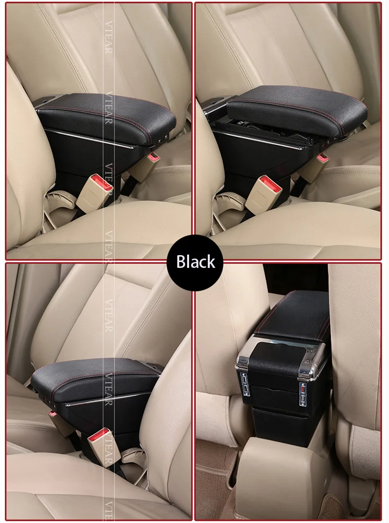 Vtear для Chery Tiggo 2 3X подлокотник кожаный подлокотник usb интерфейс коробка для хранения автомобильные аксессуары украшение автомобиля-Стайлинг ABS 18