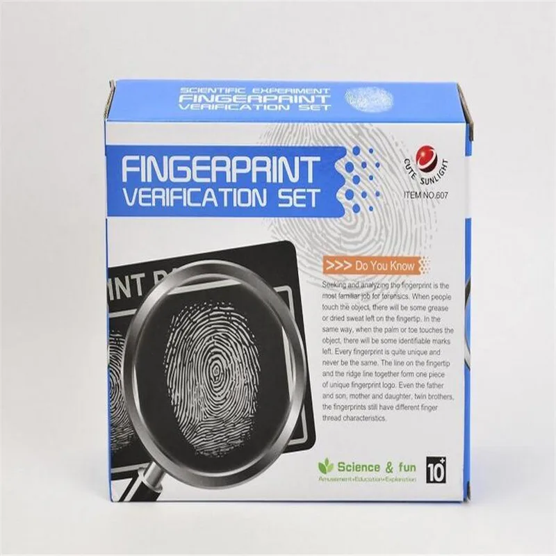 DIY Fingerprint Analysis Toy Fingerprint Identification Kit Game Creative Teaching Aid For Science Experiment (11)