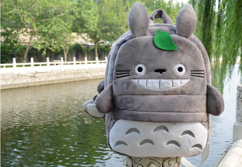 Totoro Children Backpack Plush Baby School Bag Teenagers Shoulder Bag Kid Hayao Miyazaki Toys Boy Girl Schoolbags Mochila BP0175 (3)