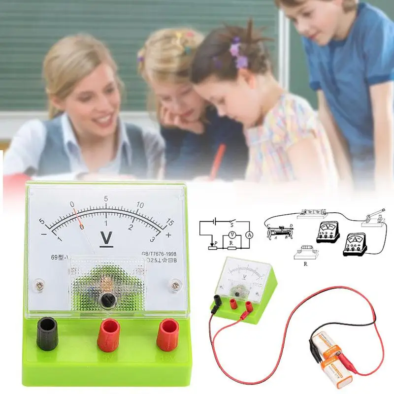 Cobee указатель Амперметр 2,5 диапазон 3A измеритель тока панель обнаружения физика обучающий инструмент школьные принадлежности