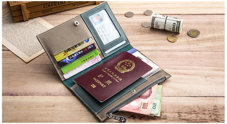 ETya, кредитный держатель для карт, кошелек для женщин и мужчин, ID карта, деньги, Кожаная Обложка для паспорта и кошелька, кошелек, сумки, органайзер для путешествий, сумка