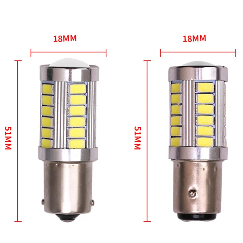 1 шт. 1156 BA15S P21W 33 Led 5630 5730 Smd красный белый желтый Автомобильный задний стоп