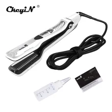 100-240 в паровой утюг для выпрямления волос выпрямитель Профессиональный паровой выпрямитель для волос щетка керамический плоский утюг ЖК-дисплей