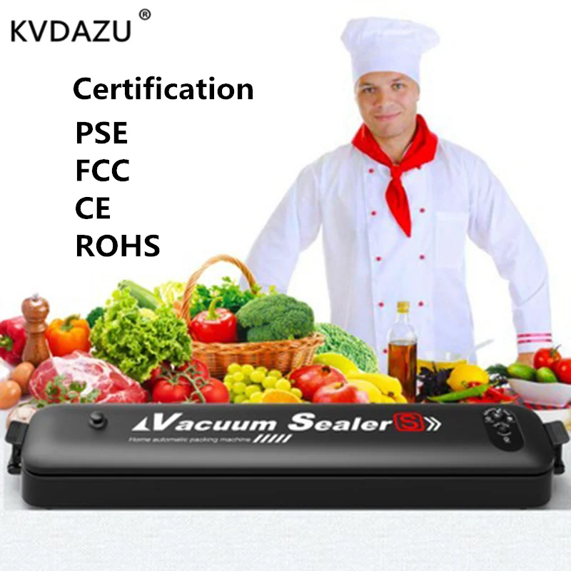 220V110V бытовой пищевой вакуумный упаковщик упаковочная пленка для мяса, овощей и фруктов, бобов упаковочная машина 15 шт. пакеты бесплатно