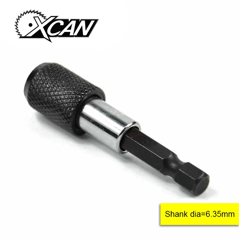 

Black 1/4 Hex Shank Quick Release Electric Drill Magnetic Screwdriver Bit Holder 60mm