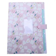 Горячие-Skydue цветочные печатные аккордеон папка для документов расширение органайзер для писем(розовый