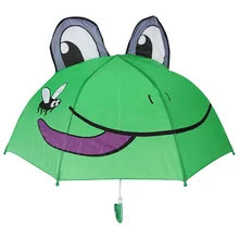 Детский зонтик с 3D ушками, милый мультяшный детский зонтик с длинной ручкой для мальчиков и девочек, подарок, детские инструменты, студенческий зонтик