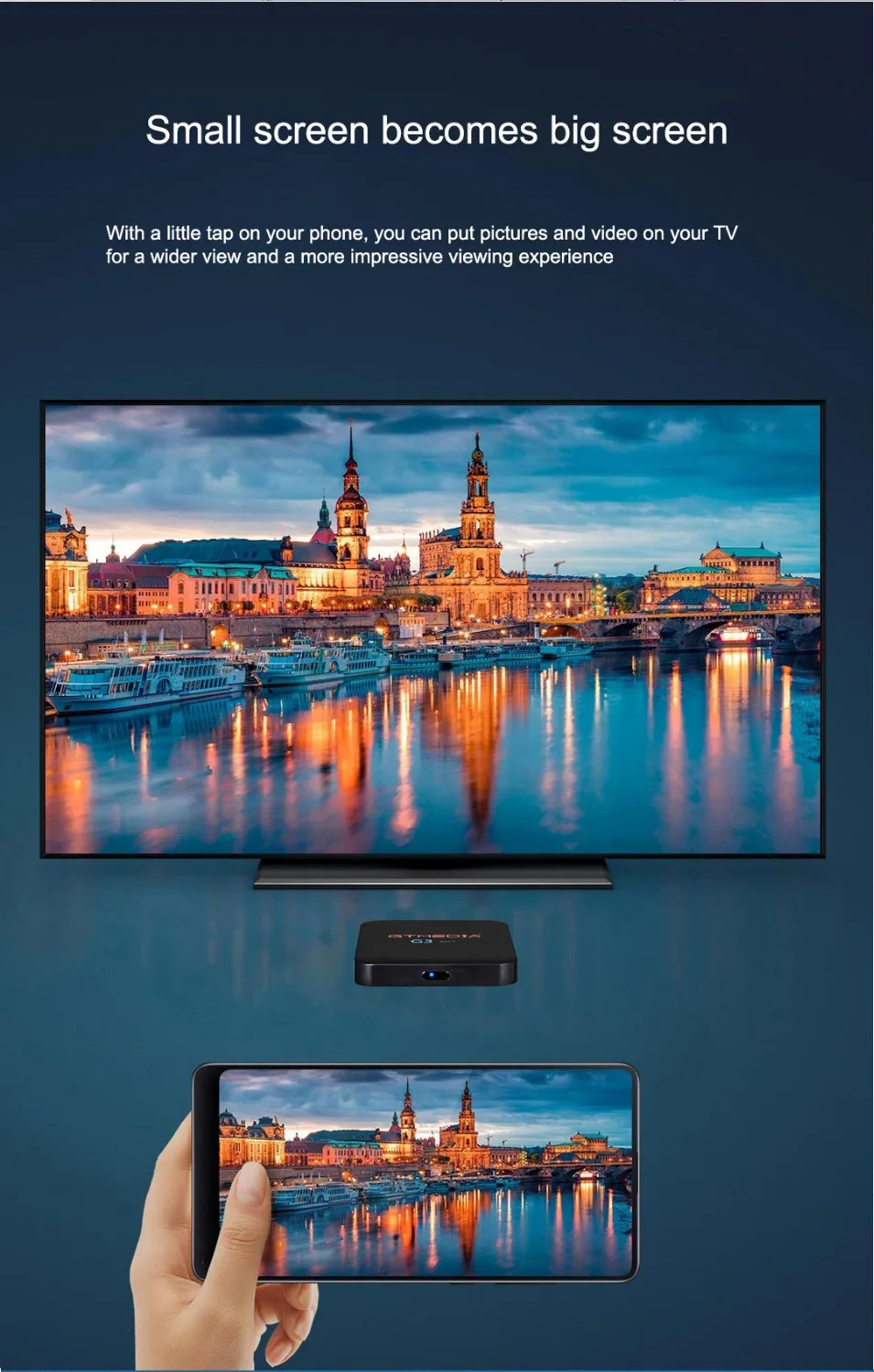 Глобальная оригинальная GTMEDIA G3 Alpha Box IP tv Smart tv Box 4 Android 7,1 4K четырехъядерный процессор 2 Гб 16 Гб HDMI 2,4G WiFi Bluetooth 4,0 ТВ приставка