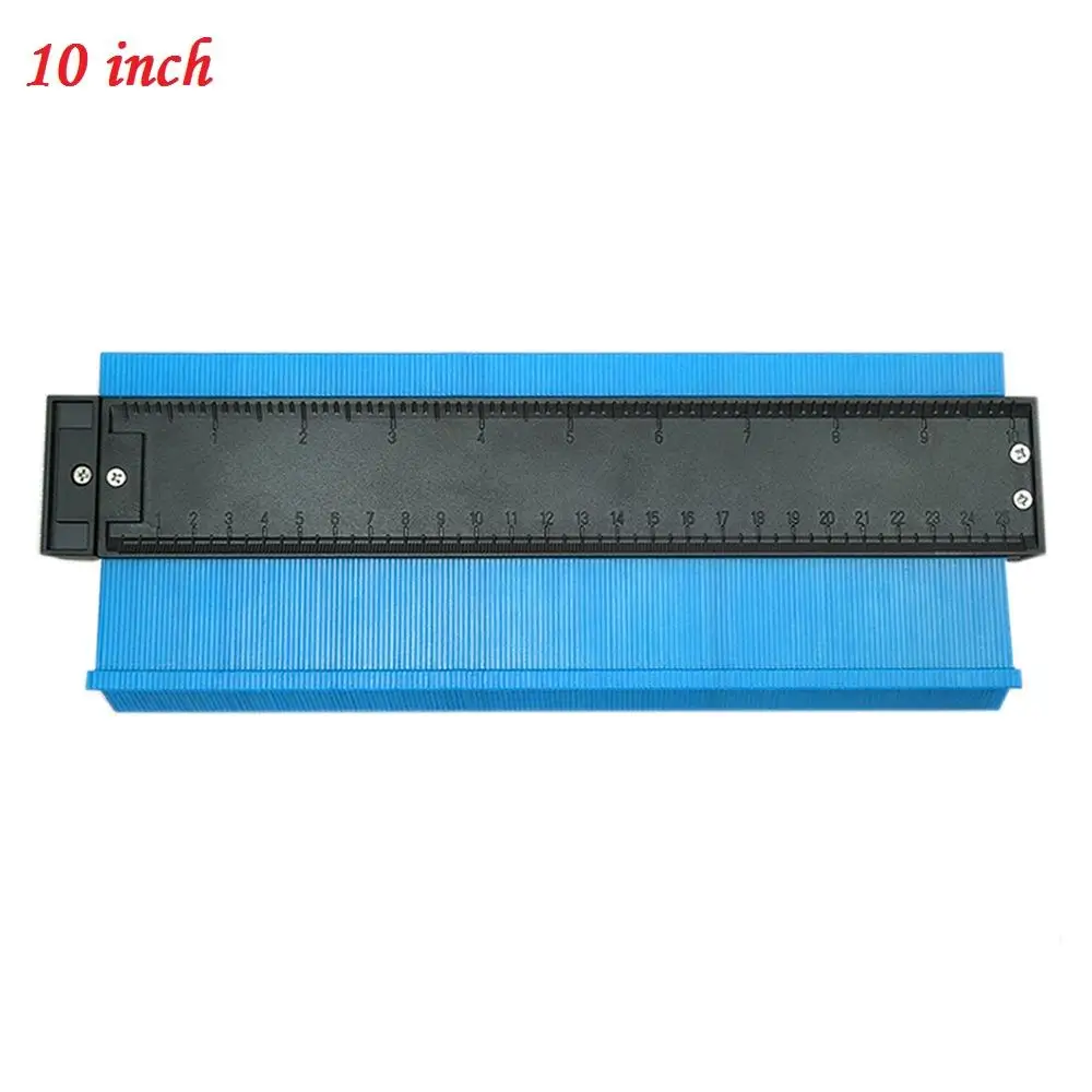 10 inch B 5/6/1" Ширина Пластик профиль копия датчик контур датчик дубликатор duplo и Стандартный Дерево Лазерная маркировочная инструмент в клеточку измерены в ненатянутом ламинат Плитки основные инструменты - Цвет: 10 inch B