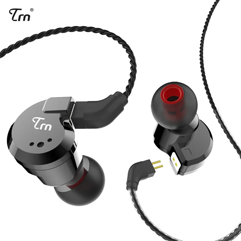 AK TRN V80 2BA+ 2DD Гибридный Металлический наушник в ухо IEM HIFI DJ монитор для бега спортивные наушники ушные наушники гарнитура наушники Im2/IM1 X6