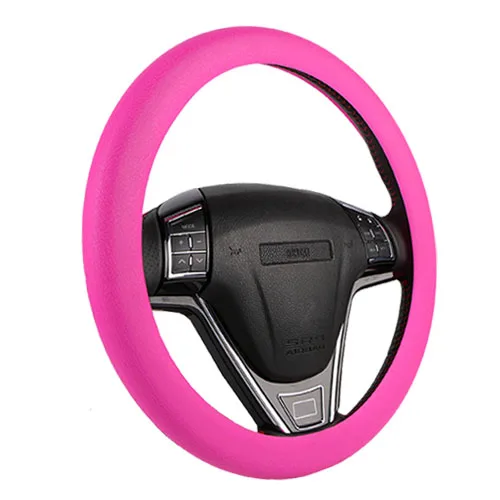 Новые Индивидуальные эластичные чехлы на руль/Универсальные мягкие силиконовые чехлы на руль 9 цветов - Название цвета: Rose Red