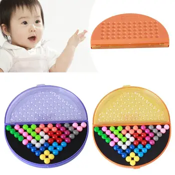 

Hot Sale Children IQ Pyramid Beads Puzzle Brain Teaser Educational Game Toys