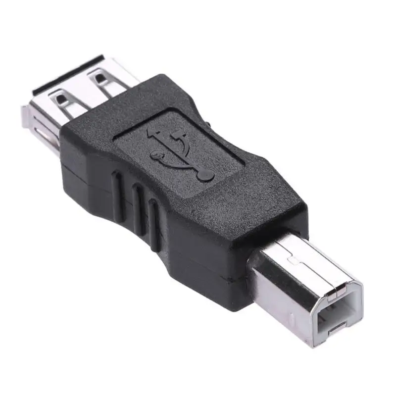USB 2 0 A гнездо в B разъем адаптера конвертер AF BM Мини Портативный черный адаптер для