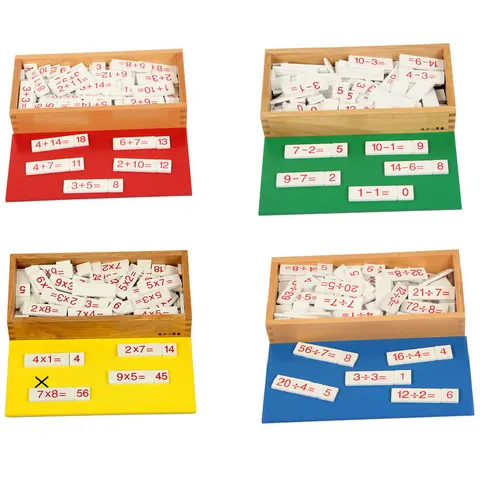 Brinquedos de Madeira Educativos para Crianças Montessori Matemática Adição Caixa Aritmética Bebê Aprendendo Brinquedos Juguetes Mi2864h