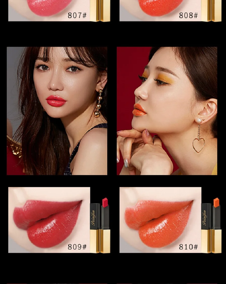 Matte Lipstick professional Lips Makeup Long-lasting Waterproof Lipstick Red Nude Chili moisturizing lipstick moisturizing P8542
