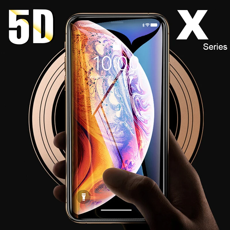 2 шт. 5D Защитное стекло для iPhone X XS Max XR закаленное 10s 10R S R Защитная пленка экрана aphone
