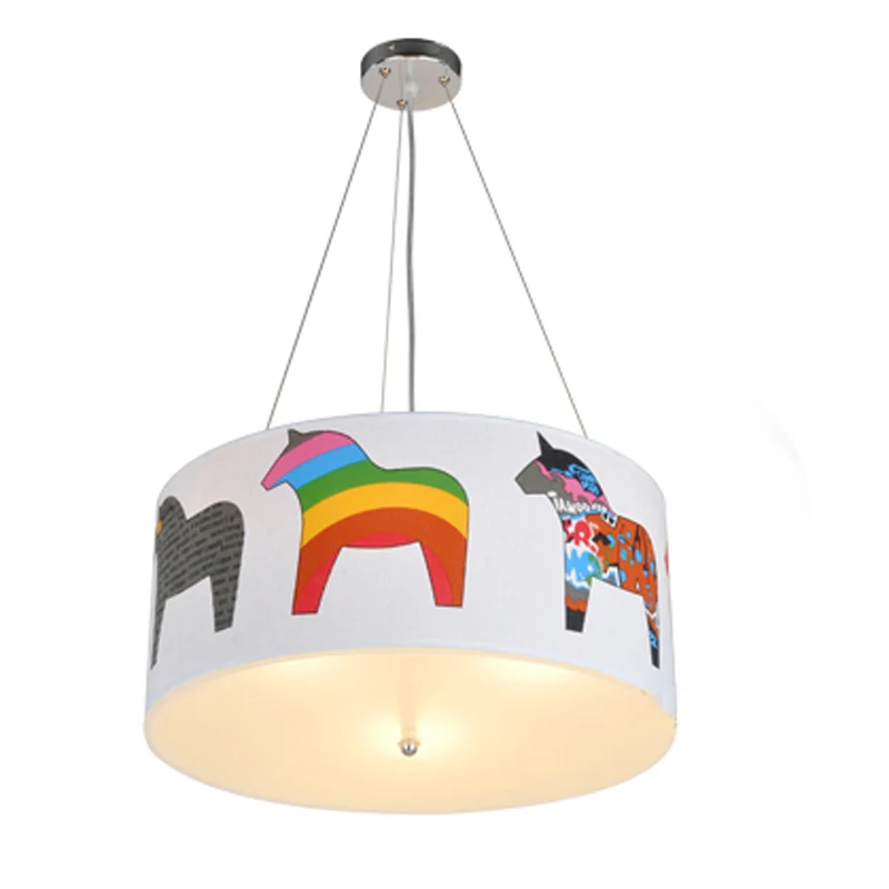 

Rainbow Horses Kid's Room Pendant Lamps Creative Cartoon Boy Girl Room Baby Room Pendant Light