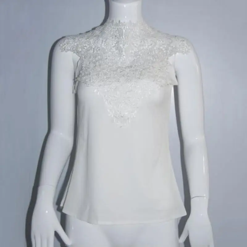 Летняя женская блузка кружевная без рукавов с открытой спиной|party shirt|lace sleeveless toptop