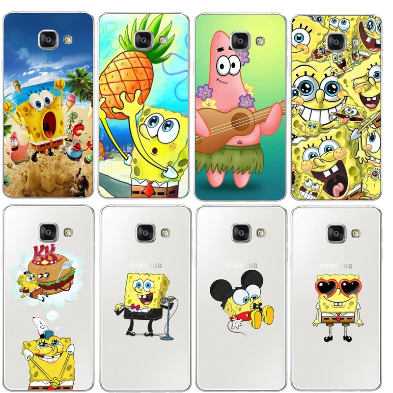 

SpongeBob SquarePants Sponge Bob Hard PC Phone Case Cover Case For Samsung 2016 2017 A3 A5 A7 J1 J3 J7