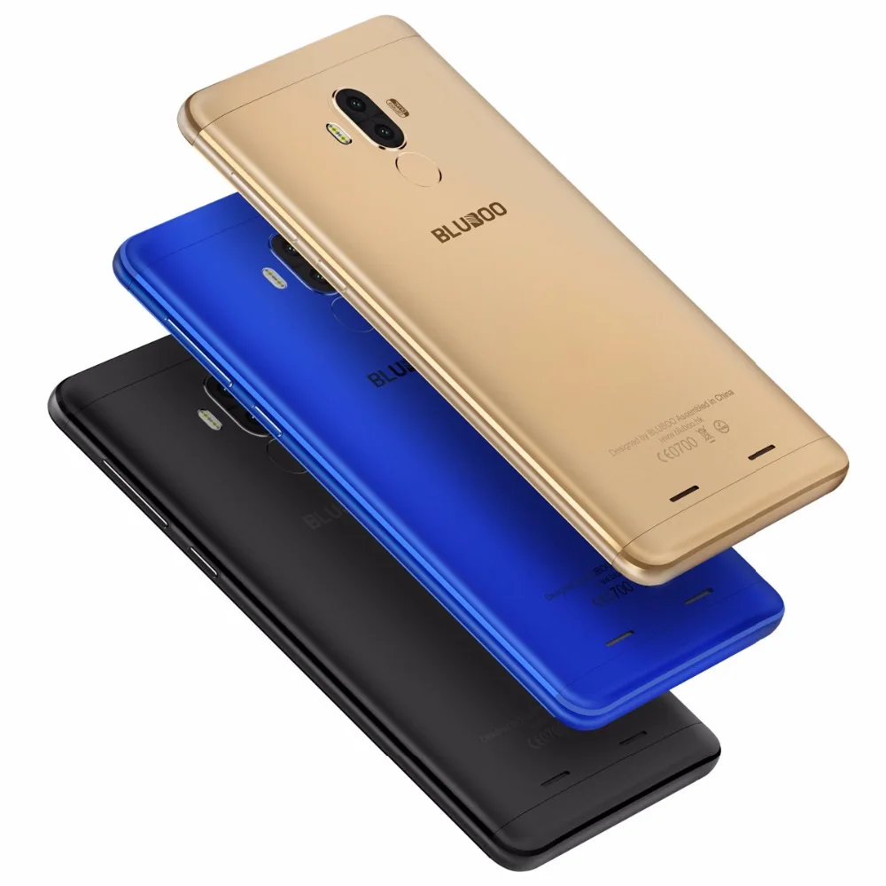 BLUBOO D1 2GB RAM 16GB ROM Android 7.0 Mobile Phone MTK6580A 1.3GHz Quad Core 5.0 Inch 2.5D HD Screen Dual Camera 3G Smartphone